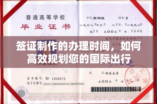 南州签证制作的办理时间，如何高效规划您的国际出行